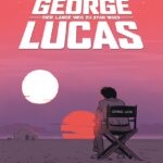 Auf dem Cover zur Star Wars Entstehungsgeschichte von George Lucas siehst du Lucas auf seine Regiestuhl sitzen und auf Tattooine blicken. Am Firmament sind die zwei Sonnen.