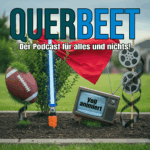 Auf dem Cover zur Voll Animiert Querbeet Podcast Folge sit ein Football, Lichtschwert, Fernseher, Umhang und eine Filmrolle zu sehen. Alle Gegenstände sind in ein Beet eingebettet. Auf dem Fernseher steht der Folgentitel.