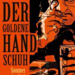 Auf dem Cover zur Comic-Umsetzung von der goldene Handschuh ist ein Mann zu sehen der an einer Zigarette zieht und in der anderen Hand ein Bierglas. Der blick des Mannes wirkt sehr Müde.