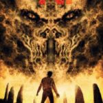 Auf dem Cover zu Stephen Kings N. ist ein Mann zu sehen, der vor dunklen Steinen steht. Vor Ihm am Himmel tut sich eine dämonische Fratze auf.